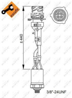 Датчик давления кондиционера NRF 38950