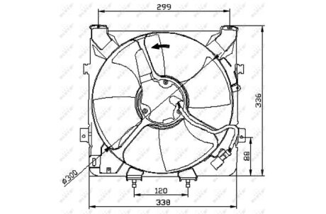 Вентилятор радиатора охлаждения NRF 47041