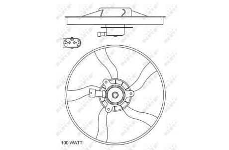 Вентилятор радиатора охлаждения NRF 47070