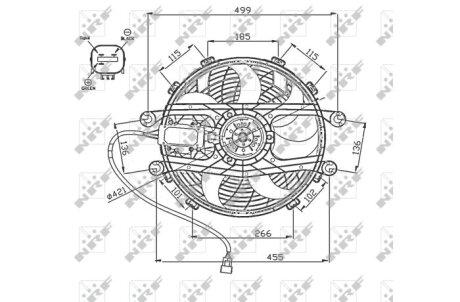 Вентилятор радиатора охлаждения NRF 47747