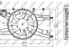 Вентилятор радіатора Opel Astra J/Zafira C 1.6-2.0D 11- (з дифузором) NRF 47757 (фото 2)