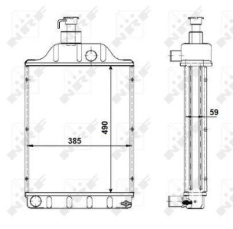 Радиатор охлаждения двигателя NRF 501768
