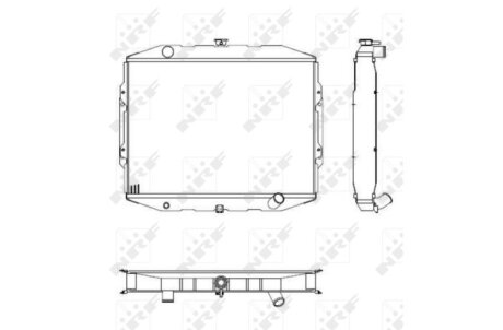 Радиатор охлаждения двигателя NRF 504125