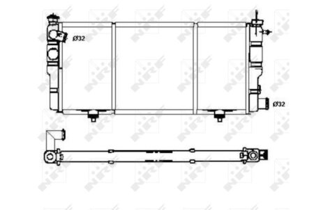 Радиатор охлаждения двигателя NRF 507120