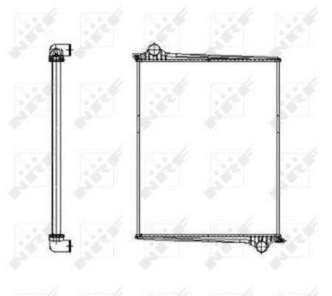 Радиатор охлаждения двигателя NRF 509598