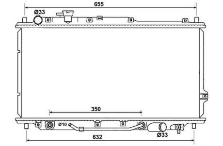 Радиатор охлаждения двигателя NRF 53033