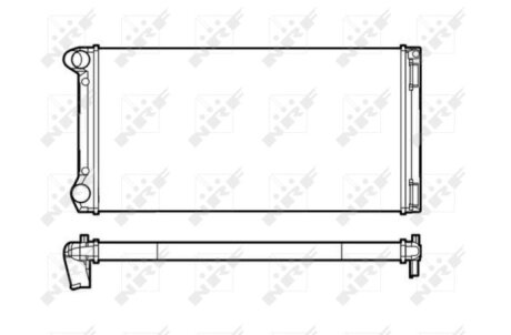 Радиатор охлаждения двигателя NRF 53249