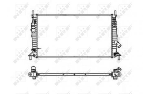 Радіатор охолодження Mazda 3 1.6DI Turbo/MZ-CD/2.0MZR-CD 03-09 NRF 53403