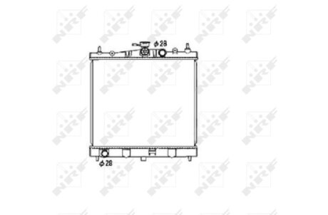 Радиатор охлаждения двигателя NRF 53476
