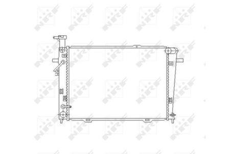 Радиатор охлаждения двигателя NRF 53496