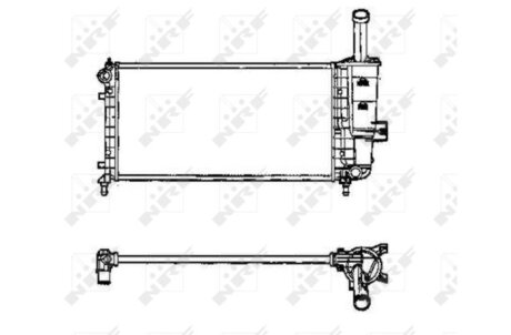 Радиатор охлаждения двигателя NRF 53605