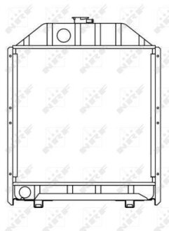 Радиатор охлаждения двигателя NRF 53662