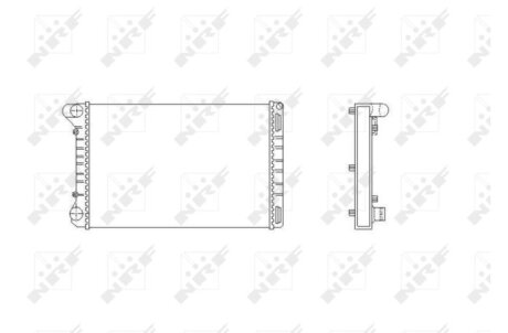 Радиатор охлаждения двигателя NRF 53665