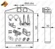 Радіатор пічки Opel Combo/Corsa C 1.0-1.8/1.7CDTI 00- NRF 54208 (фото 2)