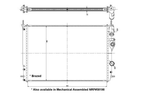 Радиатор NRF 56158