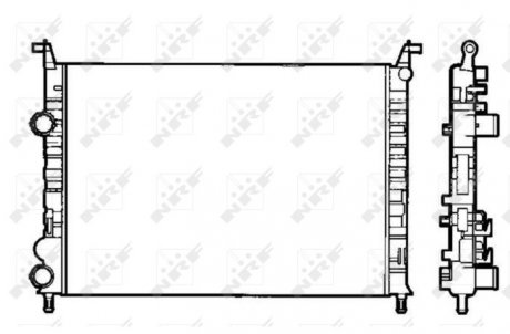 Радіатор охолодження Fiat Palio/Siena/Strada 1.2-1.6 01- NRF 58195