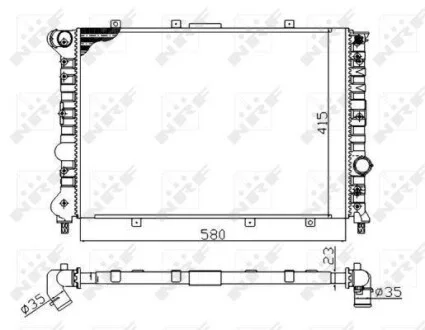 Радиатор охлаждения двигателя NRF 58202A
