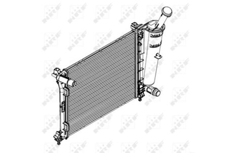 Радиатор охлаждения двигателя NRF 58429