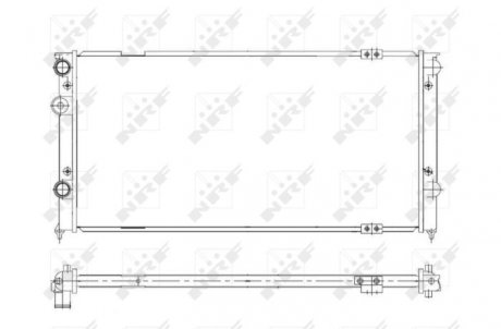 Радіатор охолодження VW Passat 1.6TD/1.8/2.0 88-97 NRF 58929