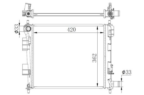 Радиатор NRF 59262