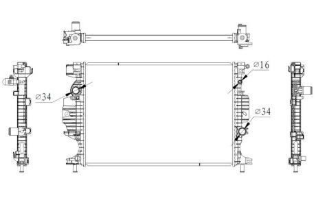 Радиатор NRF 59284