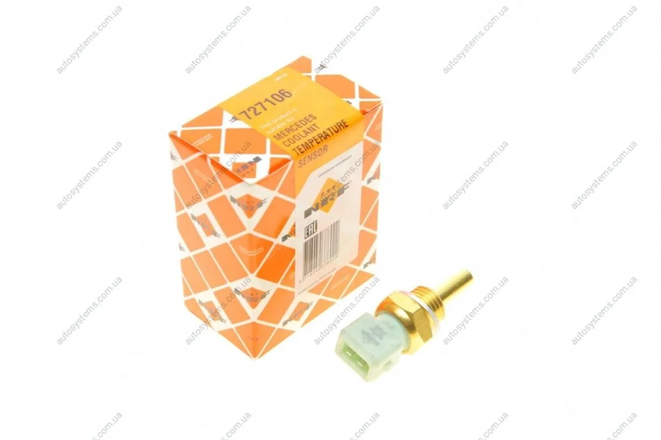 Датчик температури охолоджуючої рідини MB Vario OM904 96- (2конт.) (M14x1.5) NRF 727106 (фото 1)