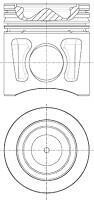 Поршень NURAL 87-434100-00