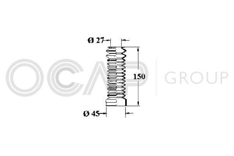 Пыльник тяги рулевой OCAP 1211086
