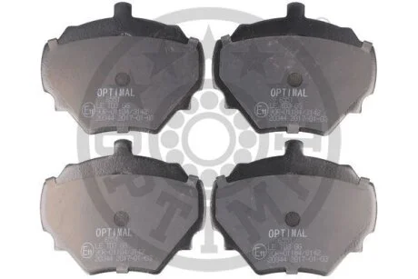 Тормозные колодки дисковые задние, комплект Optimal BP-06551