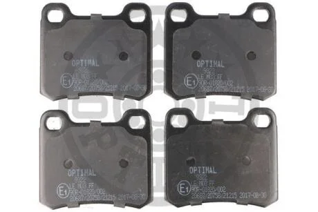 Тормозные колодки дисковые передние, комплект Optimal BP-09322
