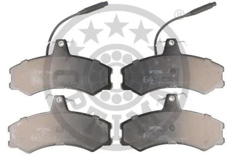Тормозные колодки дисковые, комплект Optimal BP-09333
