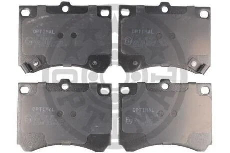 Тормозные колодки дисковые передние, комплект Optimal BP-09669