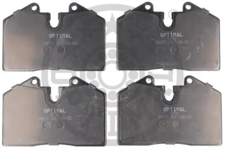 Тормозные колодки дисковые, комплект Optimal BP-09730