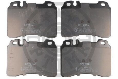 Тормозные колодки дисковые передние, комплект Optimal BP-09753