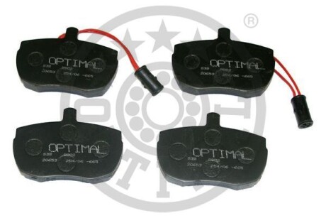 Тормозные колодки дисковые, комплект Optimal BP-09802