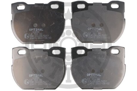 Тормозные колодки дисковые задние, комплект Optimal BP-10058