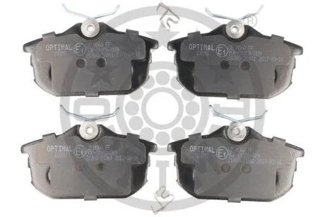 Тормозные колодки дисковые задние, комплект Optimal BP-10093