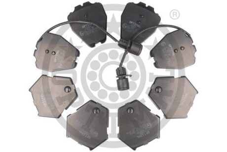 Тормозные колодки дисковые, комплект Optimal BP-10483
