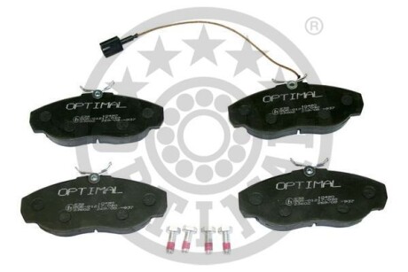 Тормозные колодки дисковые передние, комплект Optimal BP-10490