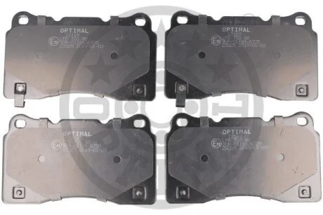 Тормозные колодки дисковые, комплект Optimal BP-12169