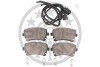 Тормозные колодки дисковые задние, комплект Optimal BP-12240 (фото 2)