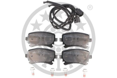 Тормозные колодки дисковые задние, комплект Optimal BP-12240