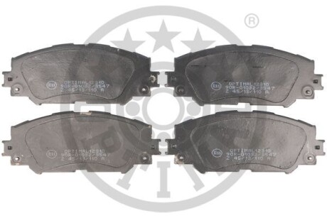 Тормозные колодки дисковые передние, комплект Optimal BP-12310