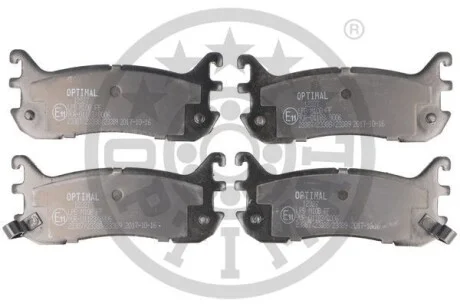 Тормозные колодки дисковые задние, комплект Optimal BP-12327