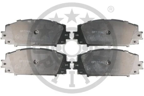 Тормозные колодки дисковые передние, комплект Optimal BP-12403