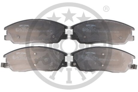 Тормозные колодки дисковые, комплект Optimal BP-12410