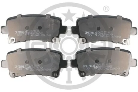 Тормозные колодки дисковые передние, комплект Optimal BP-12454