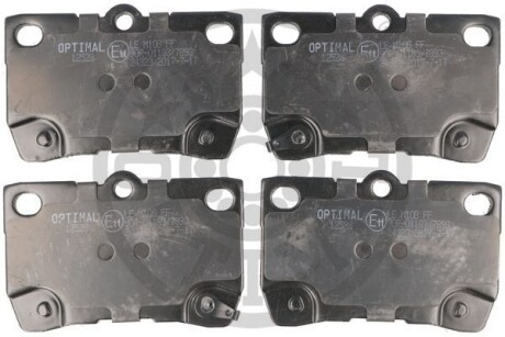 Тормозные колодки дисковые задние, комплект Optimal BP-12528