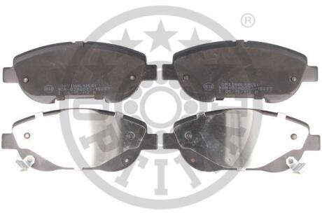 Тормозные колодки дисковые, комплект Optimal BP-12551
