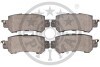 Тормозные колодки дисковые задние, комплект Optimal BP-12591 (фото 2)